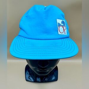 Vintage 80s Ocean Pacific Snap Back Hat Blue Surf Skate Lightweight
